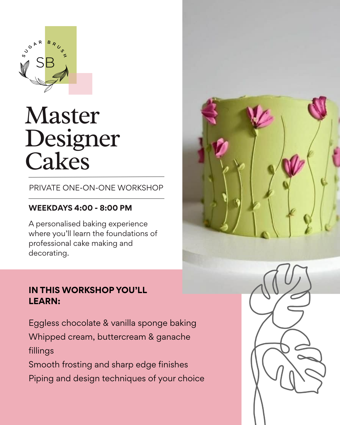 Private Designer Cake Workshop
