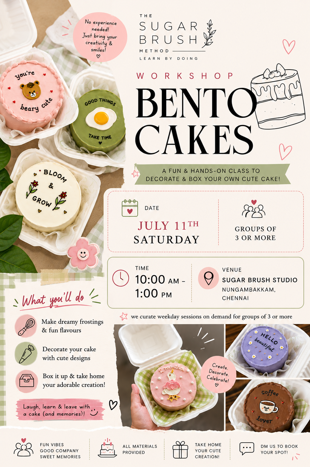Bento Cake Workshop
