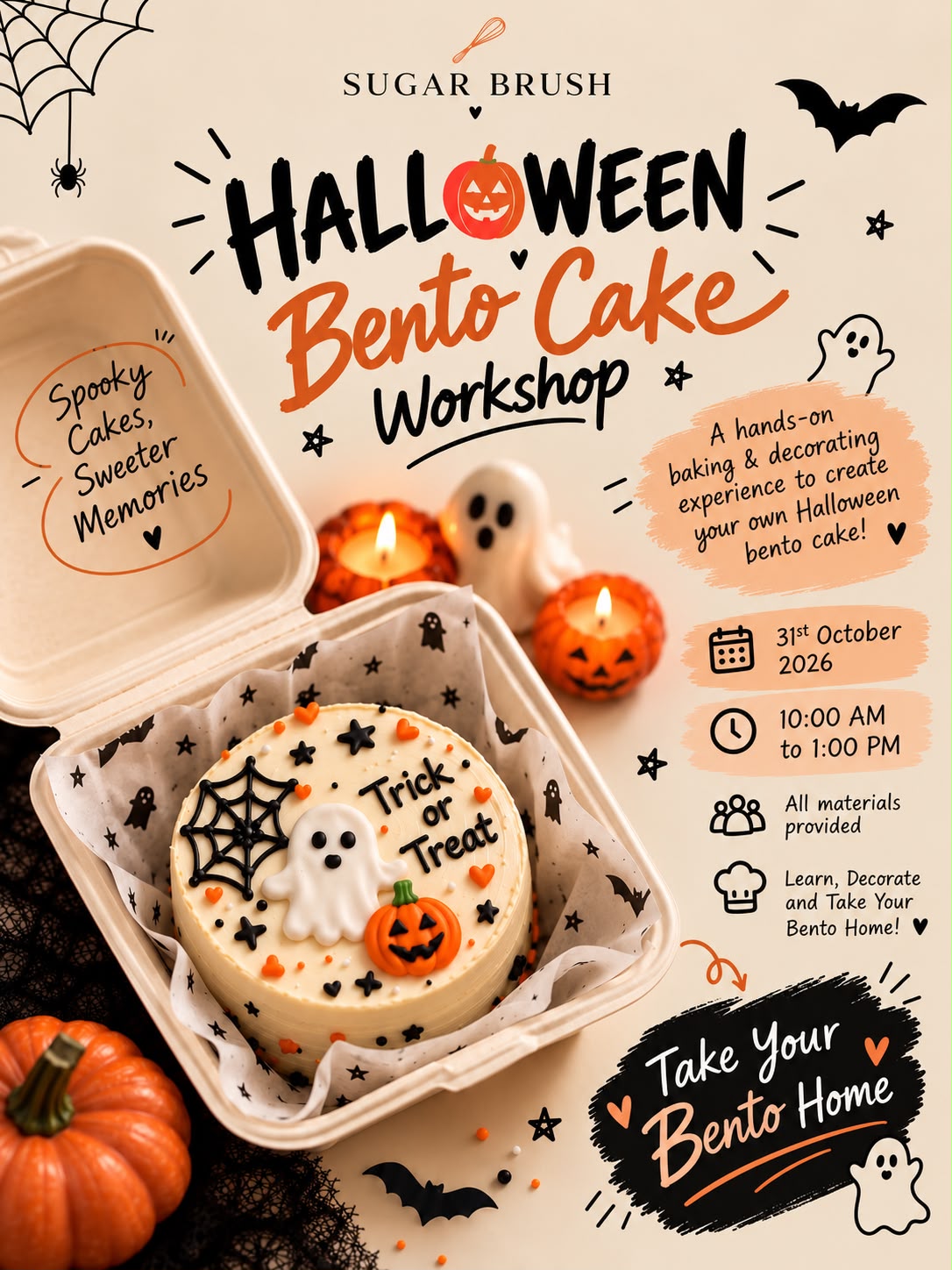 Bento Cake Workshop. - Halloween Edit