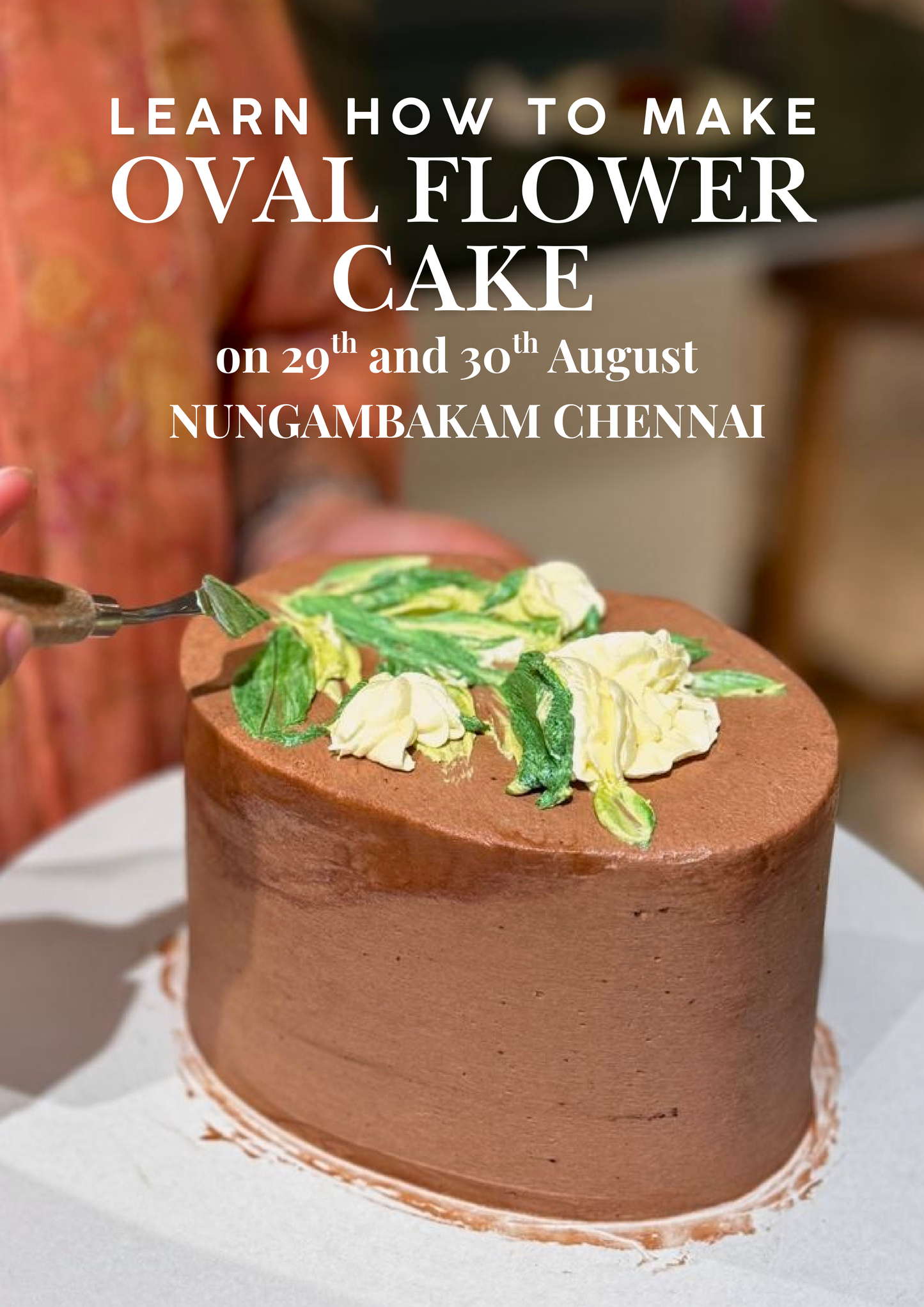 Oval Flower Cake Class